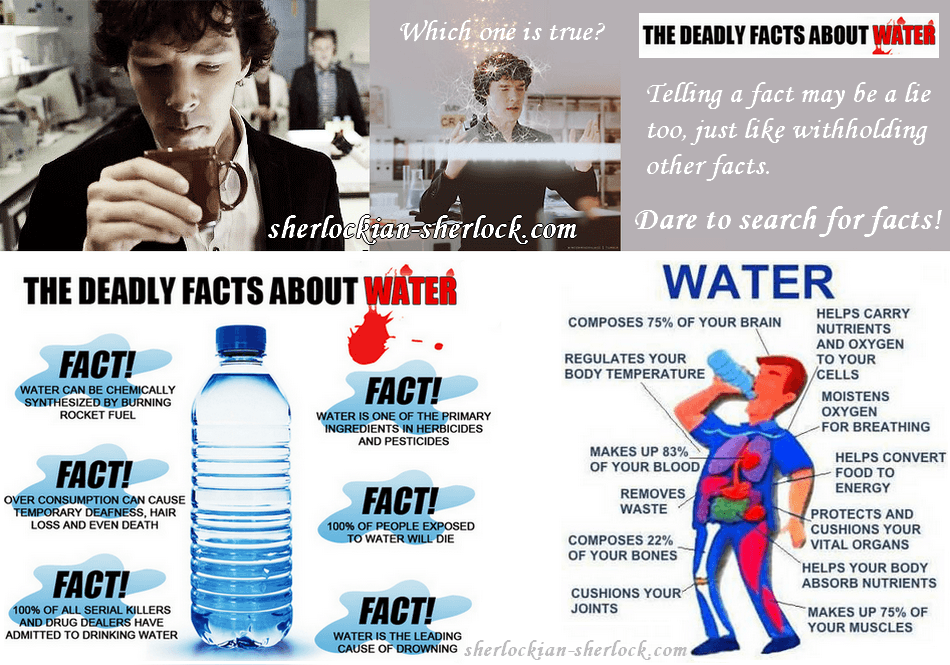 BBC Sherlock Holmes deduction water facts