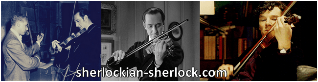 Basil Rathbone Benedict Cumberbatch Sherlock Holmes violin