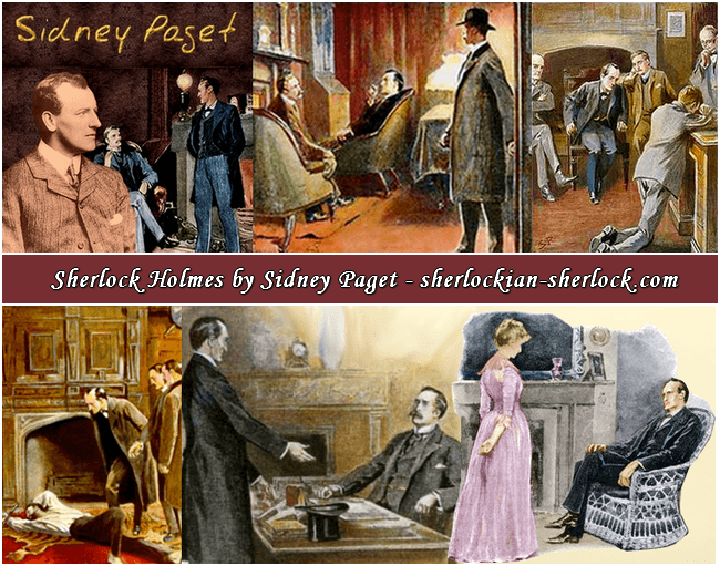 Sidney Paget Sherlock Holmes color illustration
