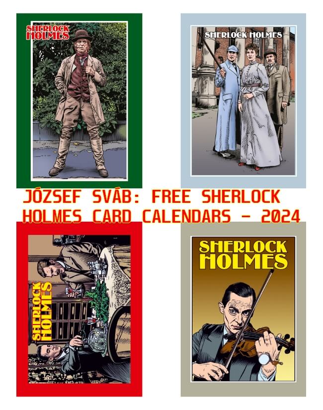 downloadable Sherlock Holmes Calendar 2024