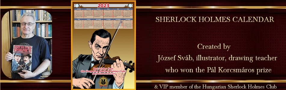 József Sváb Sherlock Holmes Calendar 2023