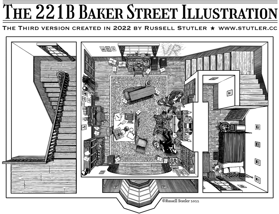 Baker Street 221b floor plan