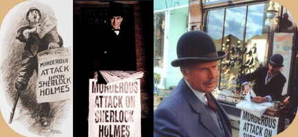 Murderous attack upon Sherlock Holmes