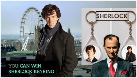 BBC Sherlock Benedict Cumberbatch Keyring
