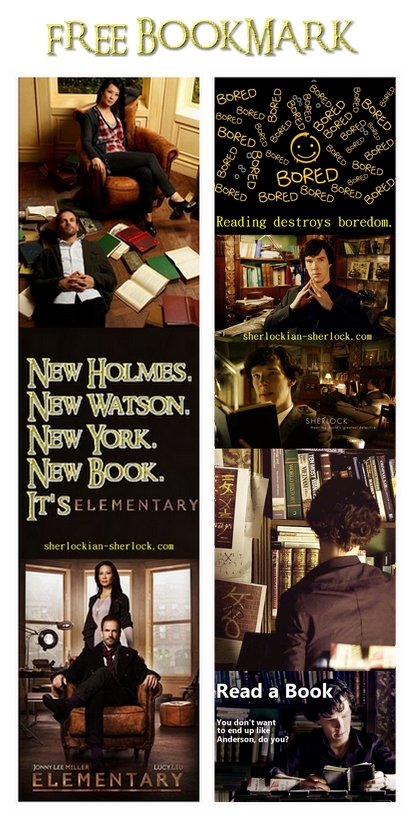 CBS Elementary, BBC Sherlock bookmark