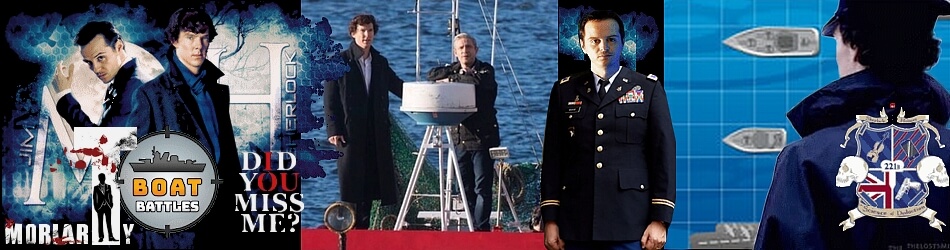 BBC Sherlock Moriarty Boat Battles game