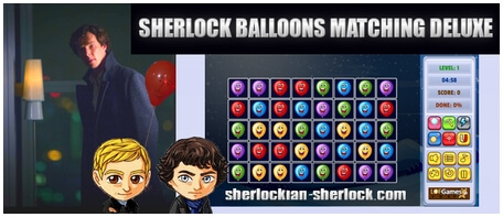 BBC Sherlock Balloons Matching Deluxe