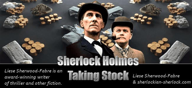 Liese Sherwood-Fabre Sherlock Holmes taking stock