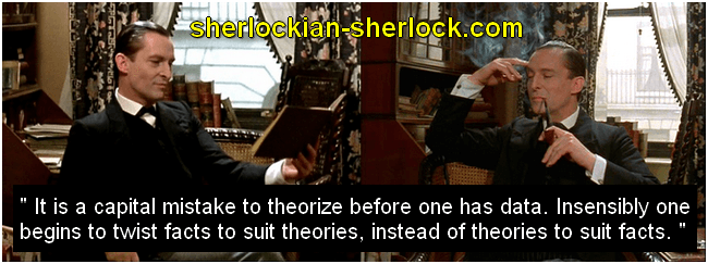 Sherlock Holmes data theory work