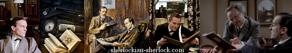 Sherlock Holmes reads a book