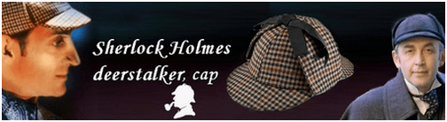 Sherlock Holmes deerstalker hat